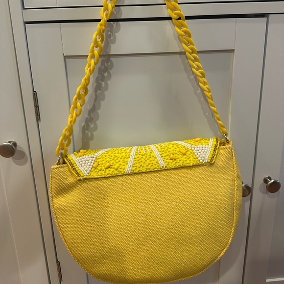 NWT Lemon shaped Beaded Bag - Picture 2 of 3